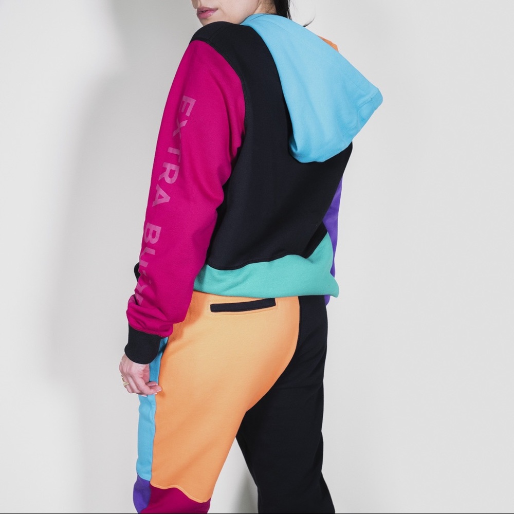 Limited Edition Extra Butter NYC DeVoe Colorblock Hoodie House Party Collection